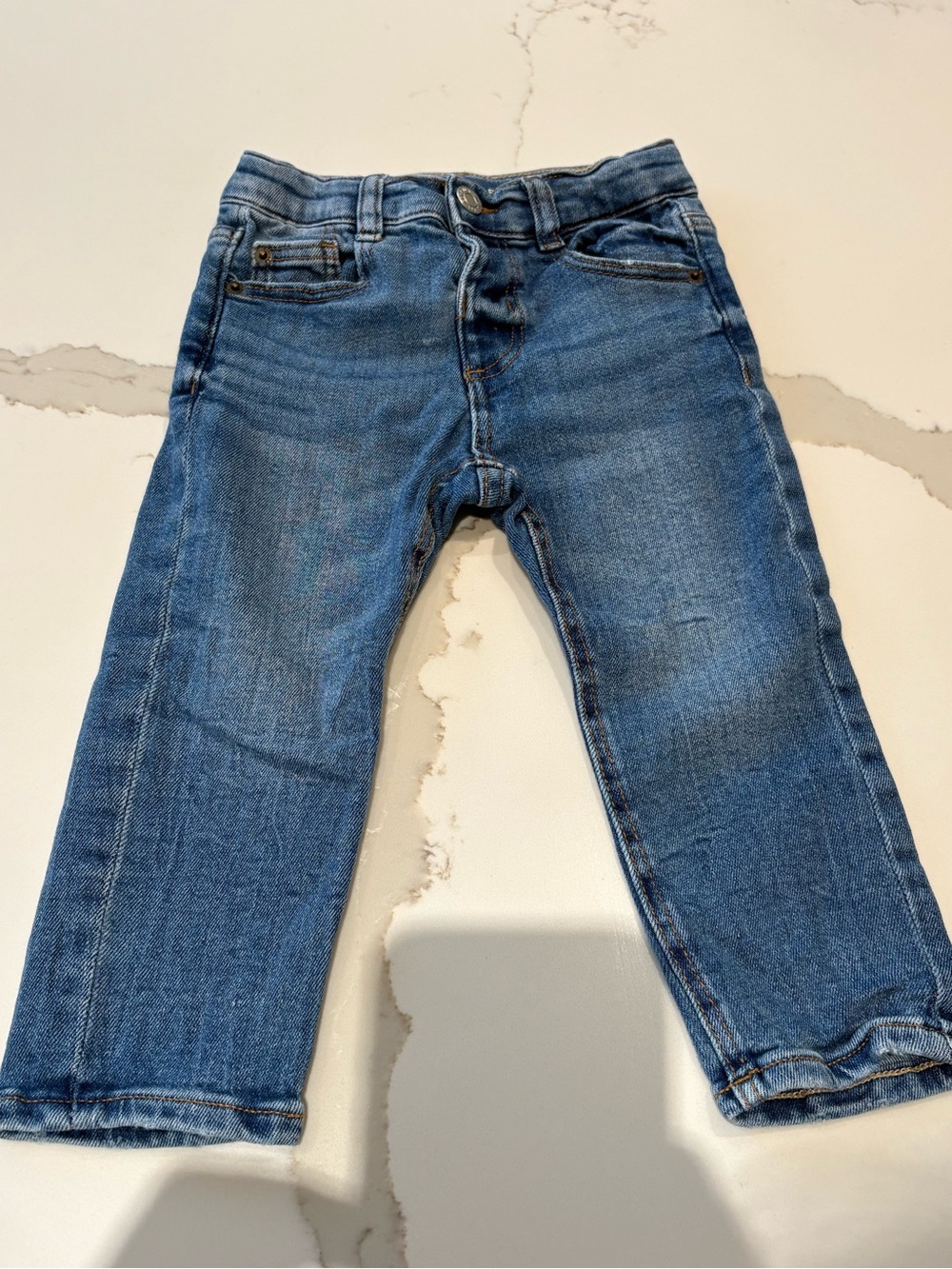 Zara Baby 9-12 Month The Regular Pant Denim Jeans Straight Leg